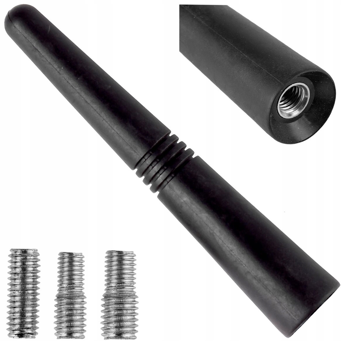 Antena Samochodowa Radiowa Bat Maszt 9cm Adaptery 5/6/7mm