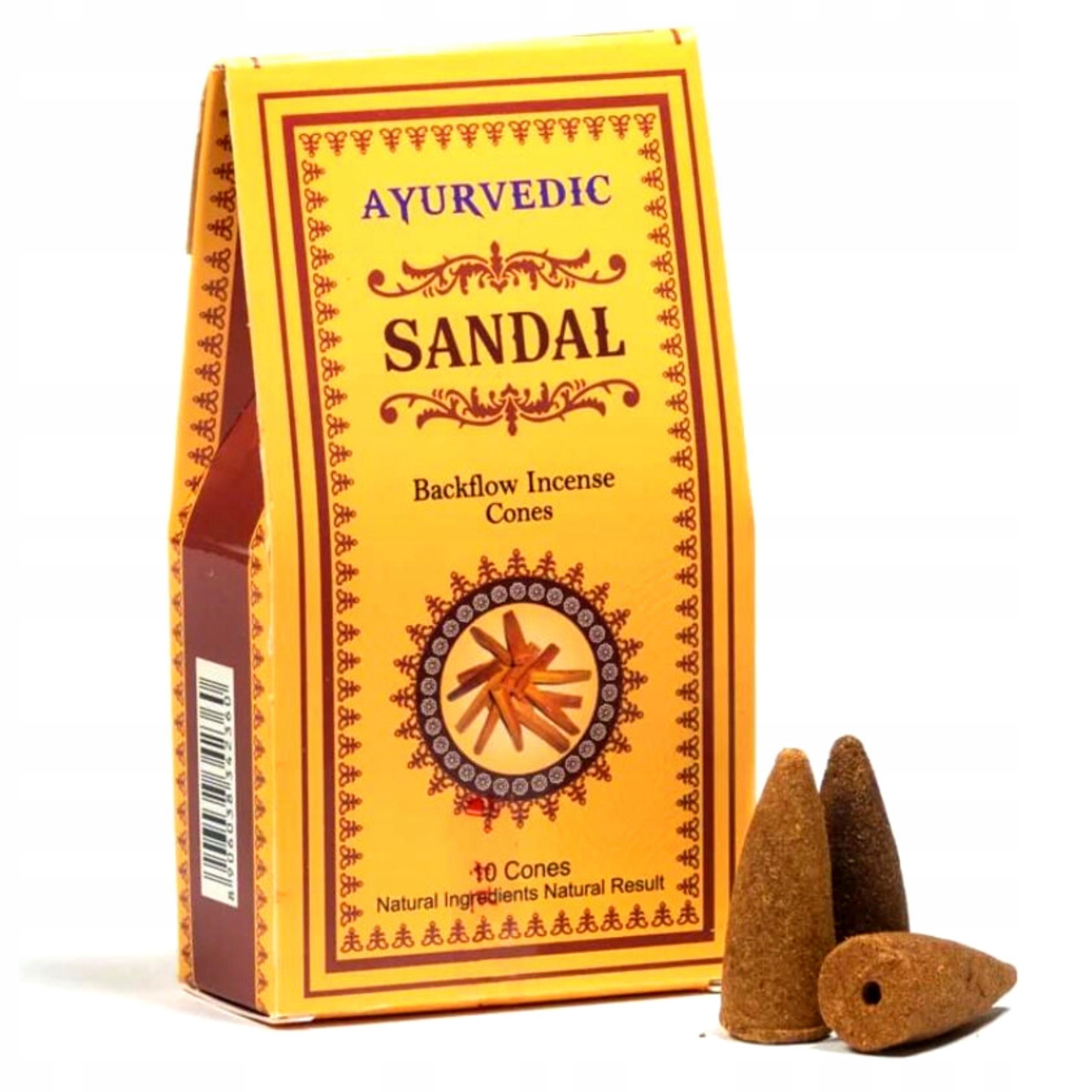 

Kadzidełka Stożkowe Drzewo Sandałowe Ayurvedic