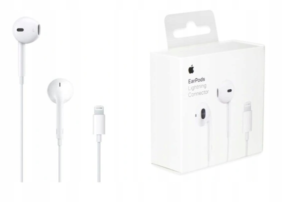 ORYGINALNE SŁUCHAWKI APPLE IPHONE EARPODS LIGHTNING