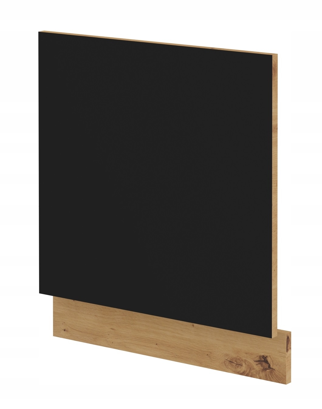 Přední část pro vestavnou myčku nádobí 60, 570x596, černá
