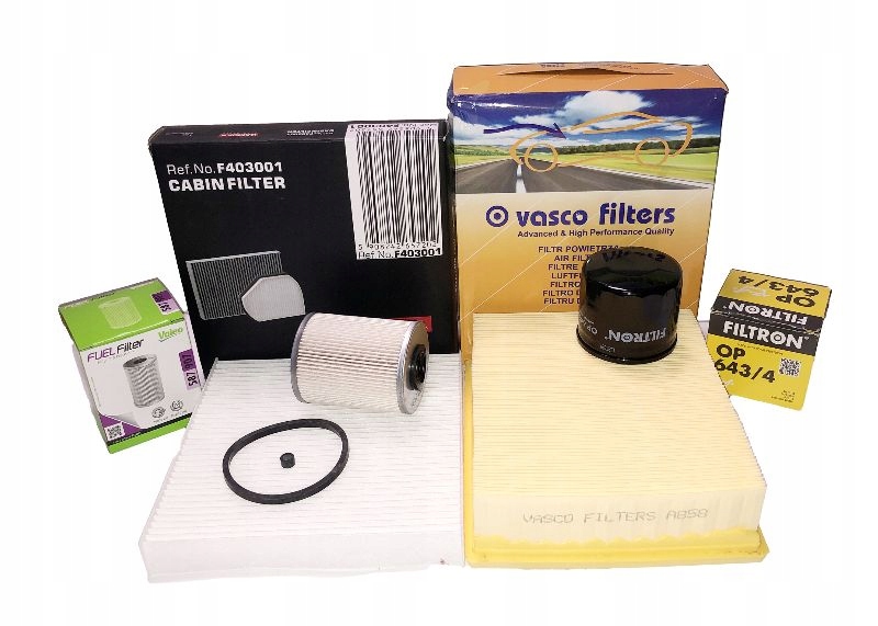 FILTRY ZESTAW 4 szt. RENAULT LAGUNA II 1.9DCI