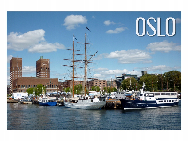 

Oslo Zatoka Widok Magnes na lodówkę