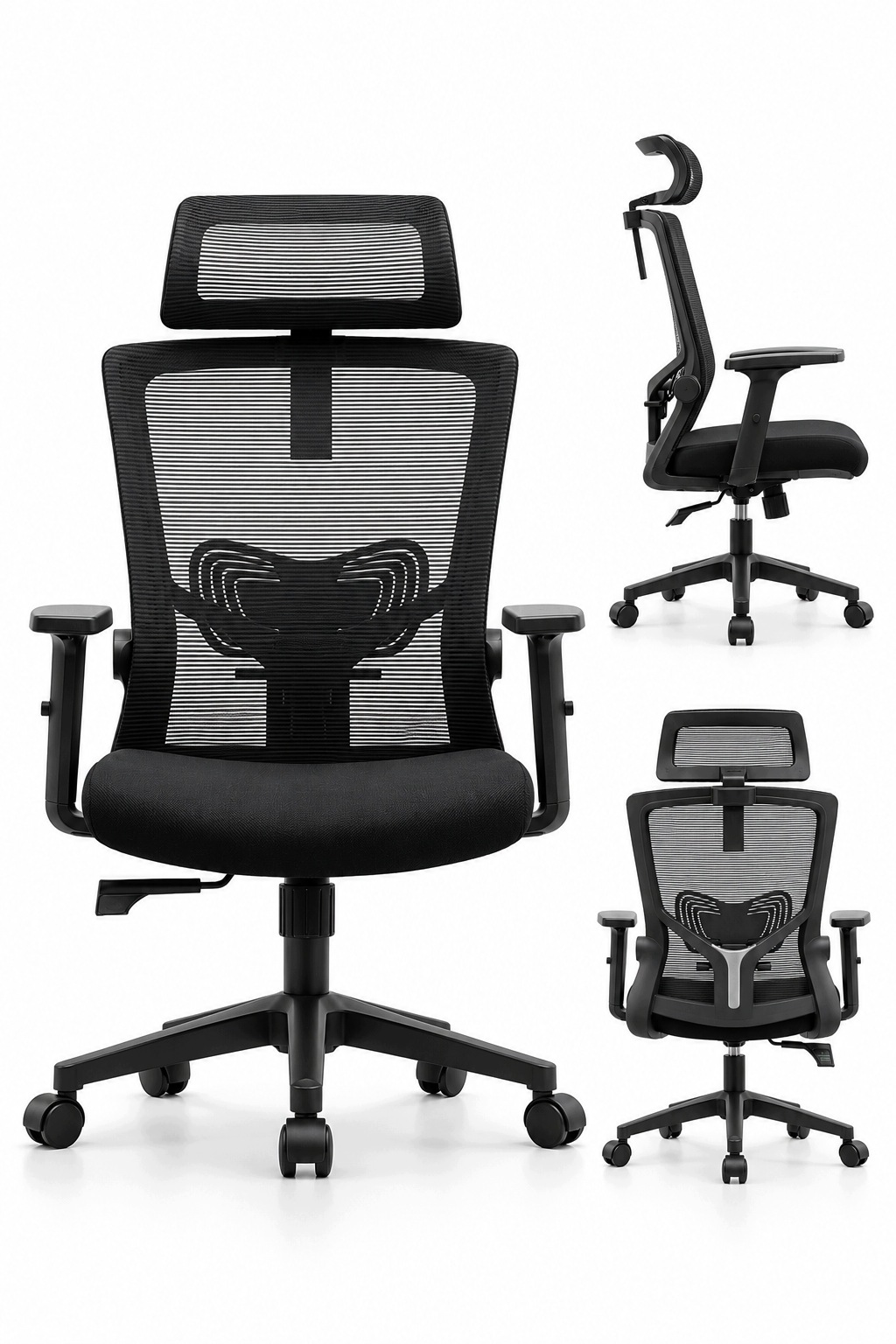 Kancelářská židle Ergonomická otočná herní židle s nastavitelnou hmotností 120 kg