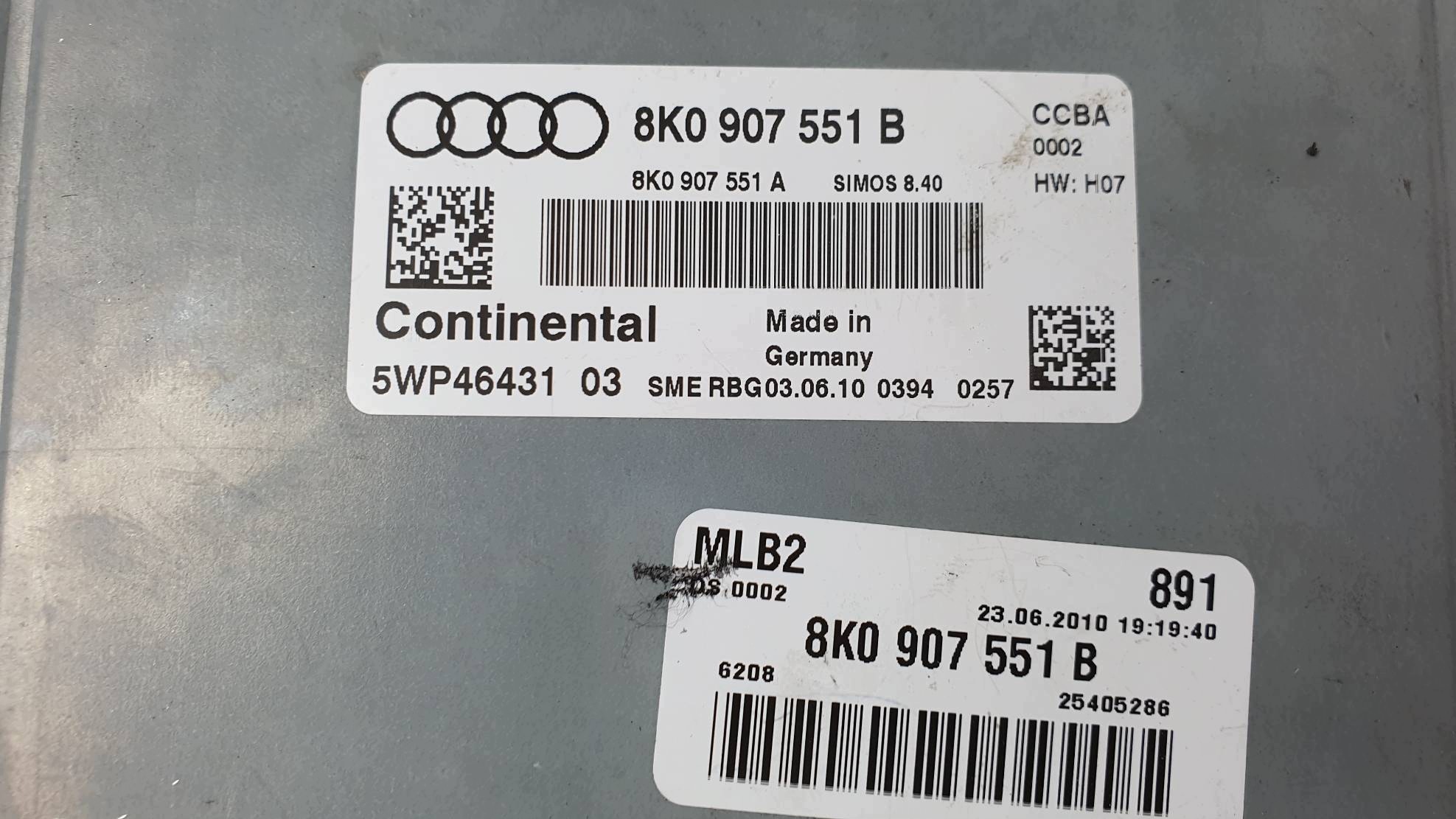 computer Motore ECU 8K0907551B AUDI S4 B8