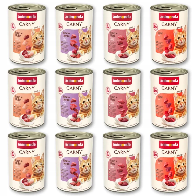 Mokra karma dla kota Animonda Carny Adult Zestaw mieszany 12x400g