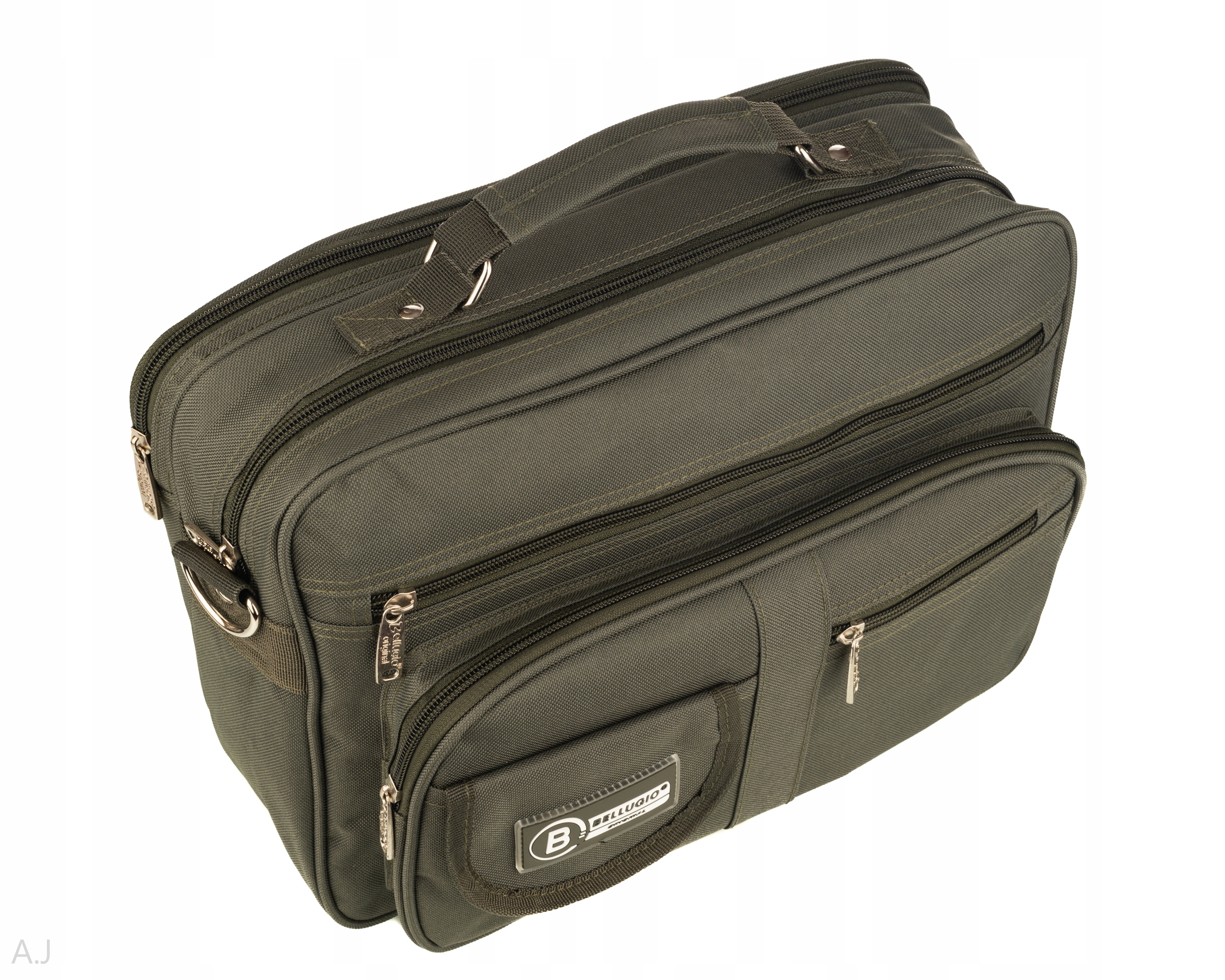 MOCNA TORBA MĘSKA DUŻA A4 LISTONOSZKA RAPORTÓWKA Kolor zielony