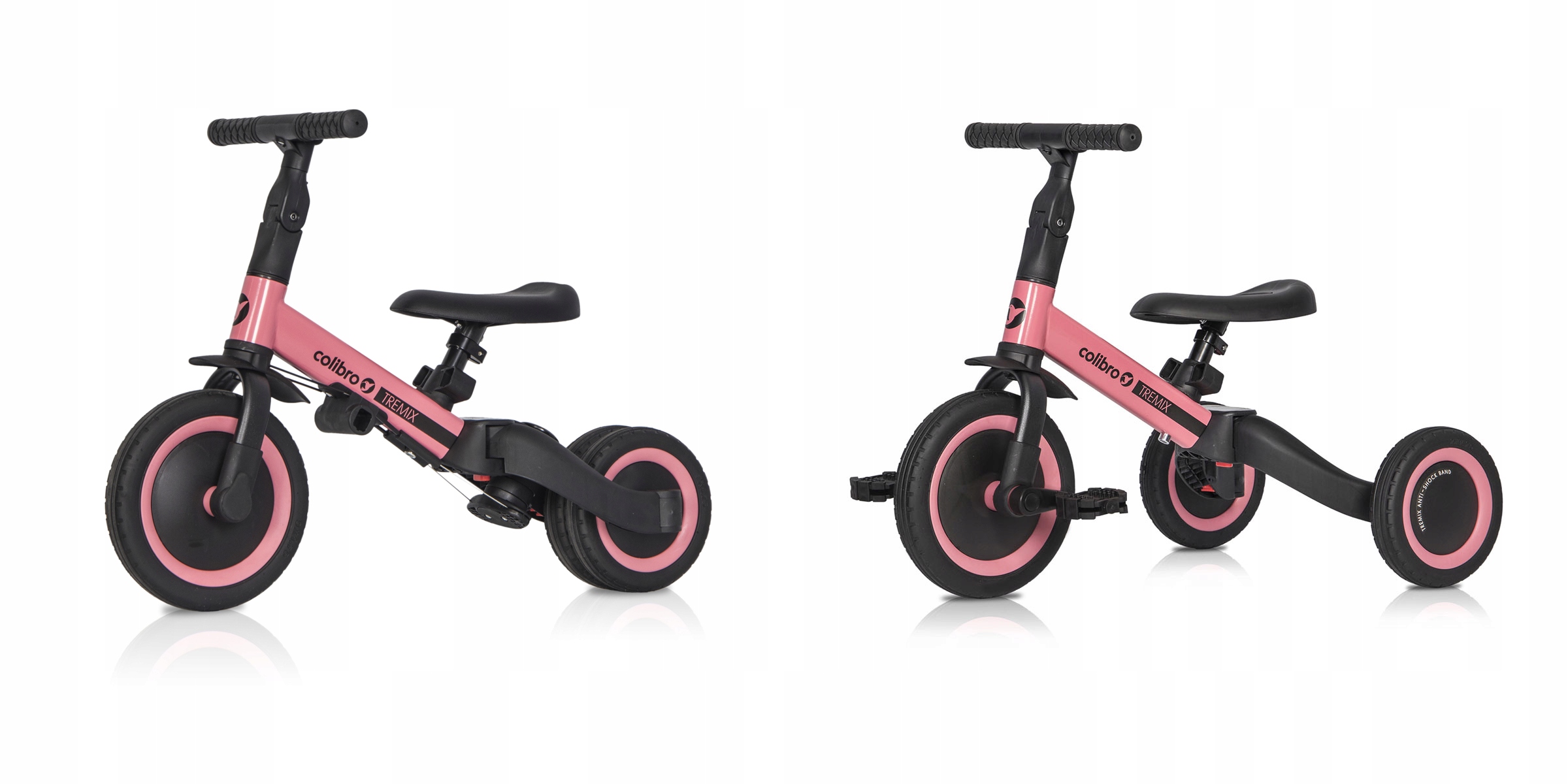 Rowerek TRÓJKOŁOWY jeździ z pchaczem TREMIX UP 6w1 Materiał inny