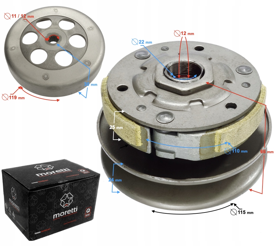 

Sprzęgło do skutera 2T Falcon