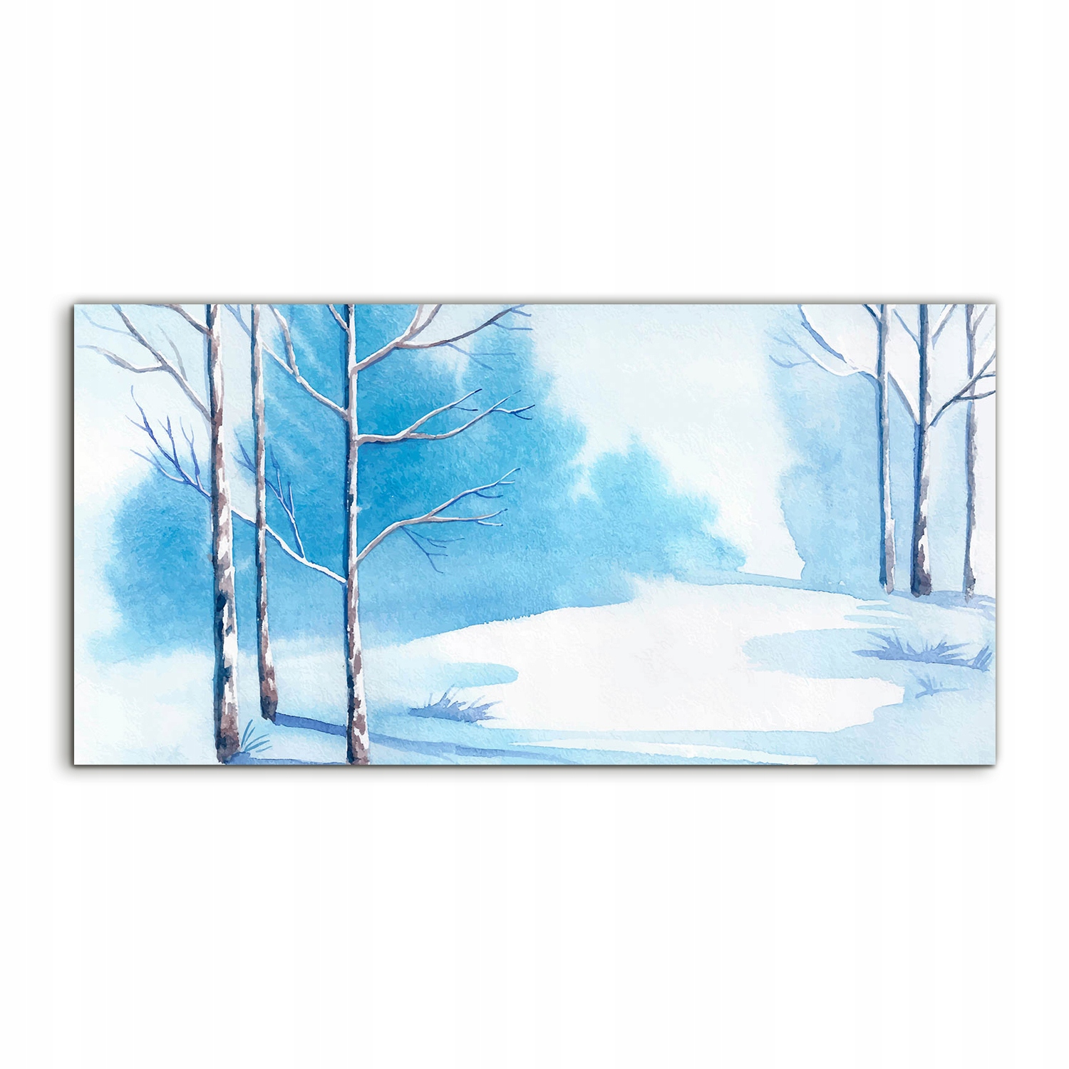 Obraz akryl 140x70 závesný Sneh Stromy Krajina