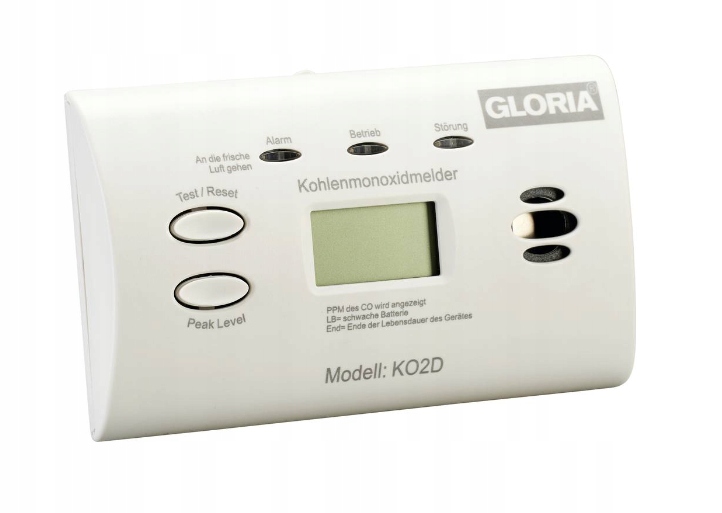 Gloria KO2D Detektor oxidu uhelnatého pro detekci oxidu uhelnatého