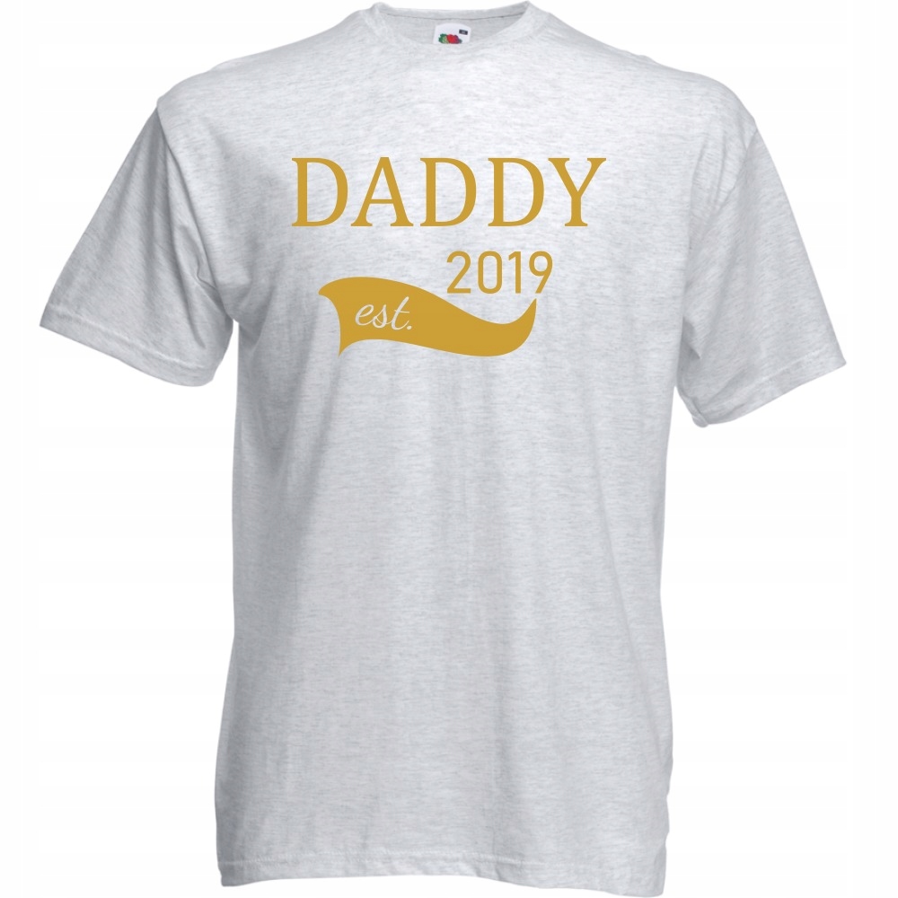 

Koszulka daddy est tata dzień ojca XL ash szara