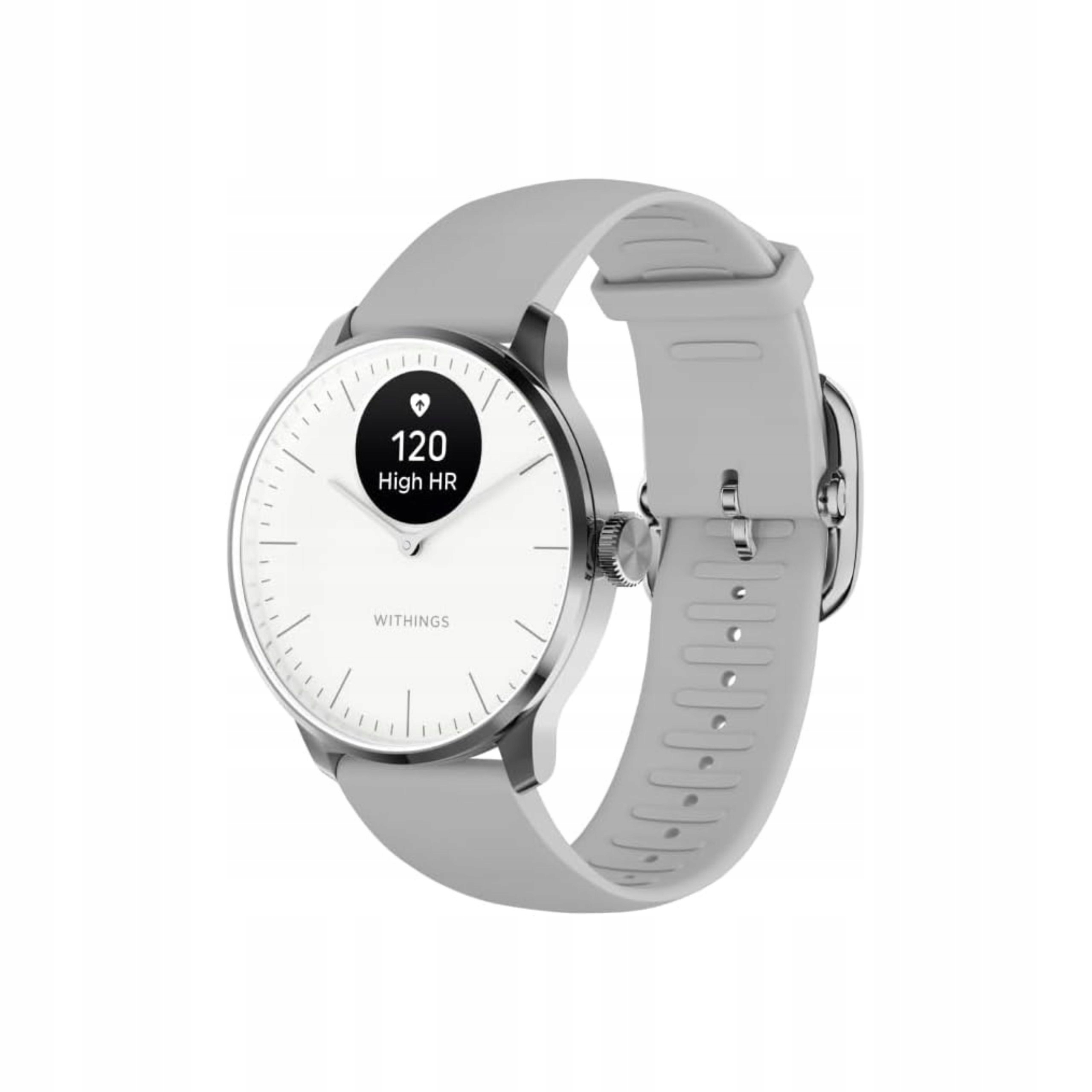 Chytré hodinky Withings ScanWatch Light Smartwatch Elegantné 37mm Ekg Spánok Perleťové