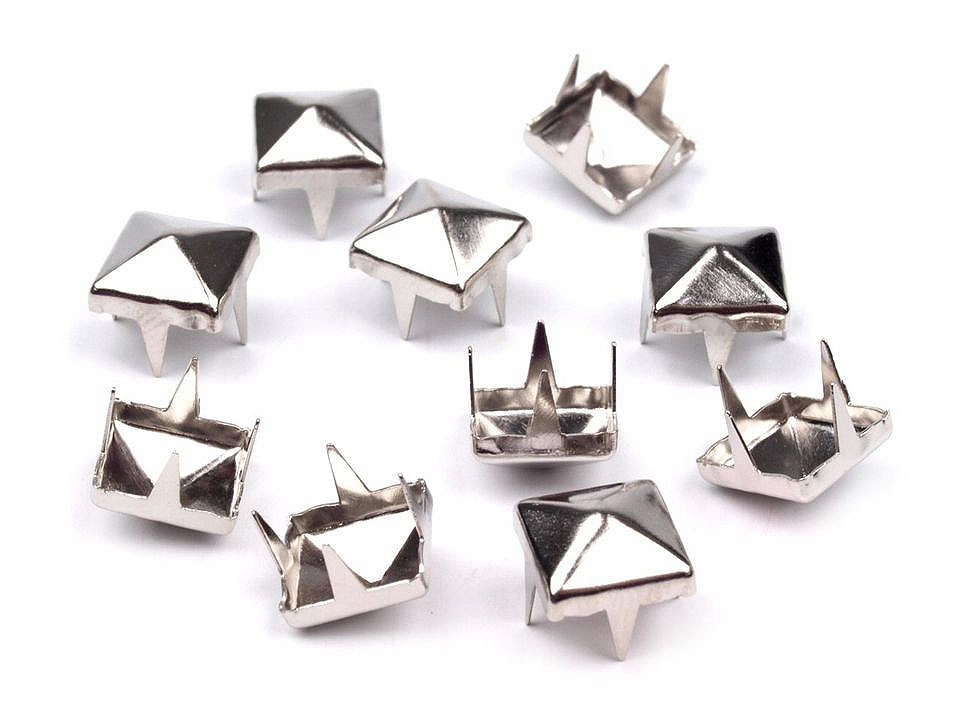 Cvočky Stoklasa pyramidky 7x7 mm 500 kusů stříbrné