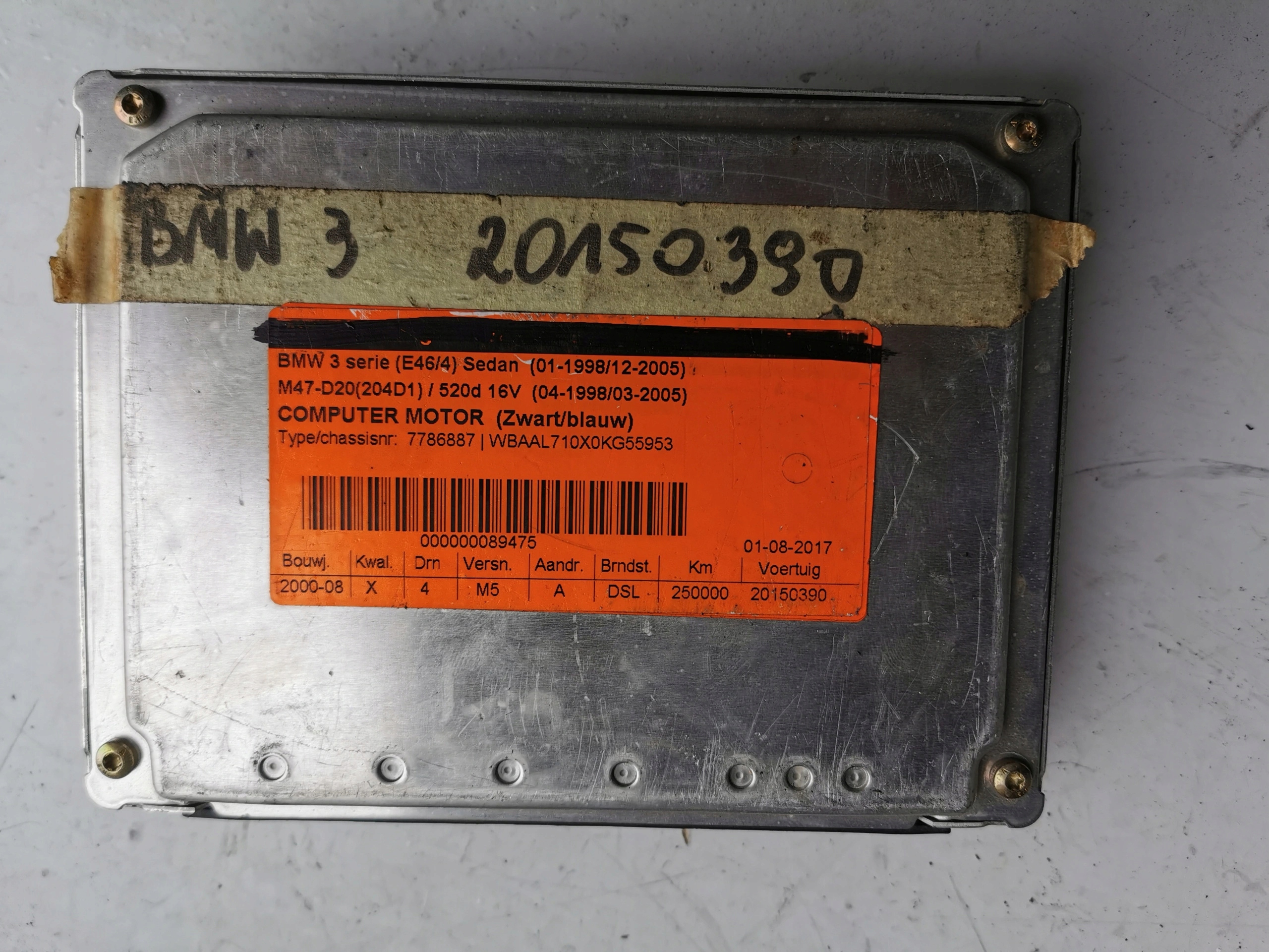 BMW 3 2.0D 0281010205 7786887 Computer ECU ORYGINA