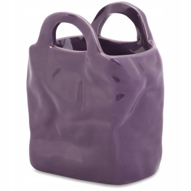 

Wazonik torebka fioletowy na taras balkon ozdoba