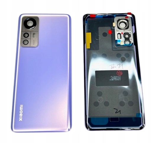 Oryginalna klapka baterii obudowa do Xiaomi 12 12x Purple kompletna