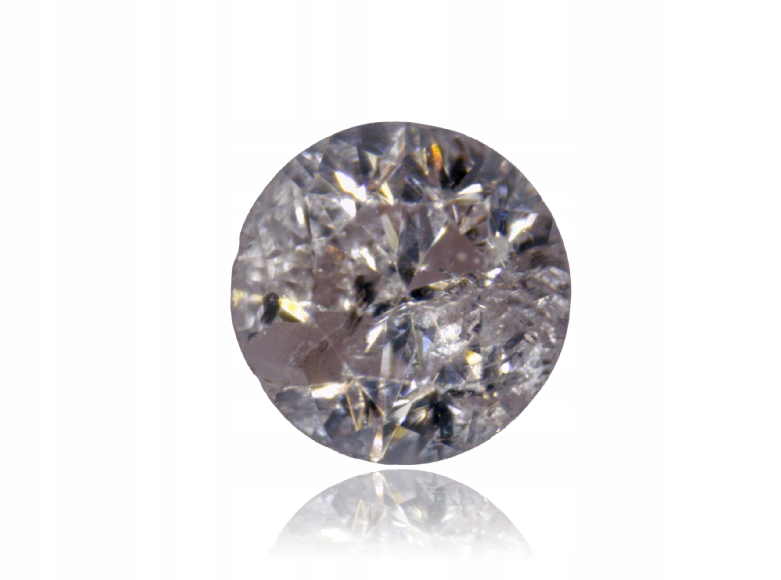 Přírodní Diamant 0.03ct Hnědý Briliant I3 eCertifikát Wbd