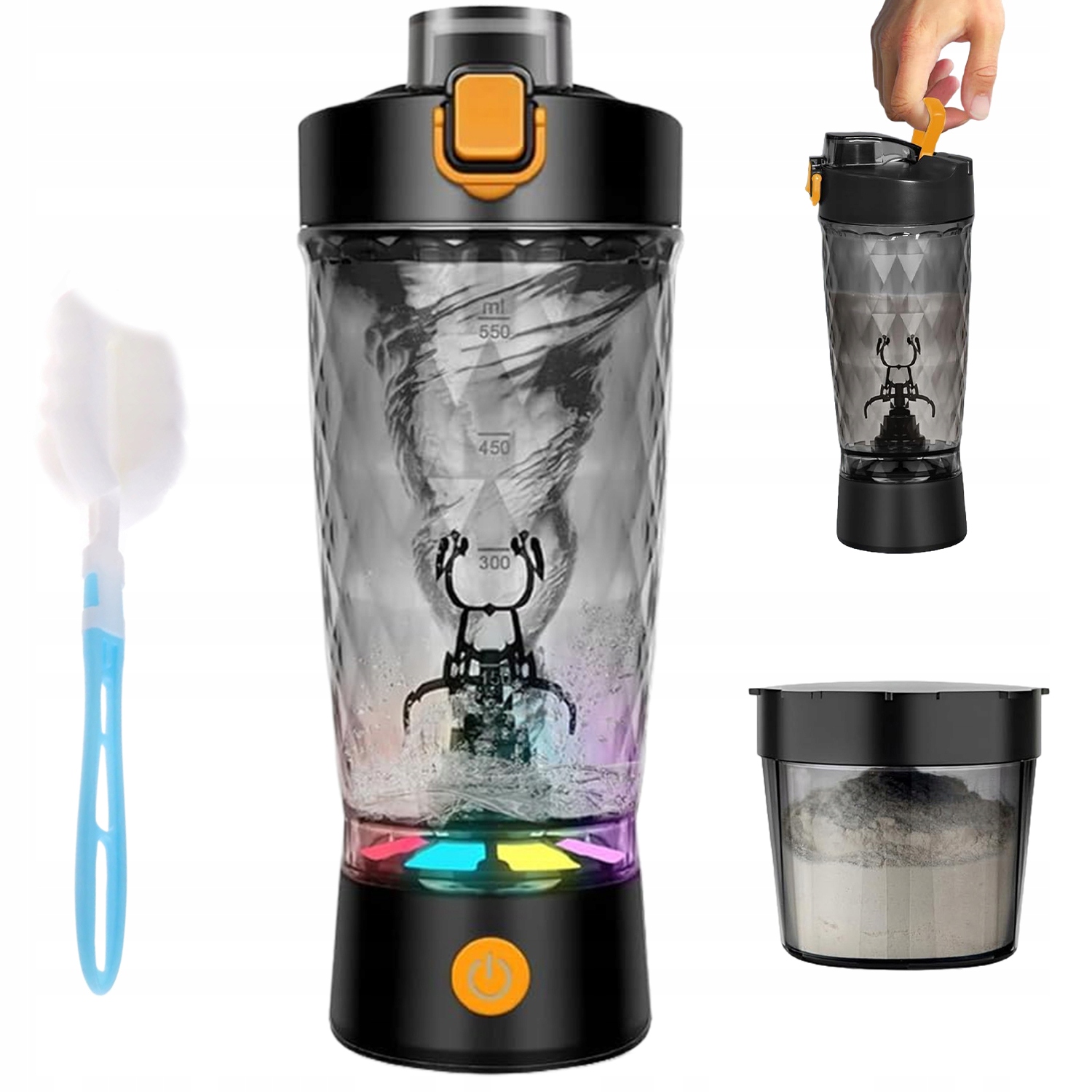 Elektrický Mixér Na Bílky Mixér Na Shake 550 ML Usb Nabíjení