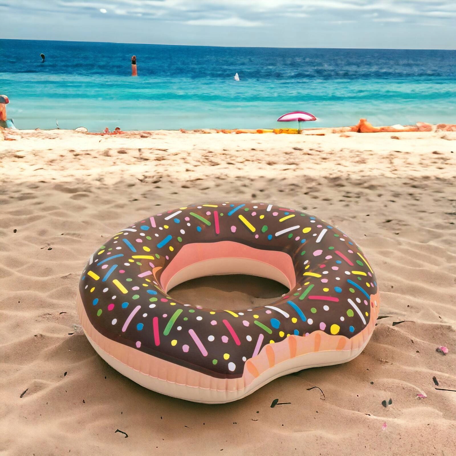 DMUCHANE KOŁO DO PŁYWANIA PĄCZEK DONUT KOLOROWY MATERAC DONAT DLA DZIECI Model KOŁO donut 60cm