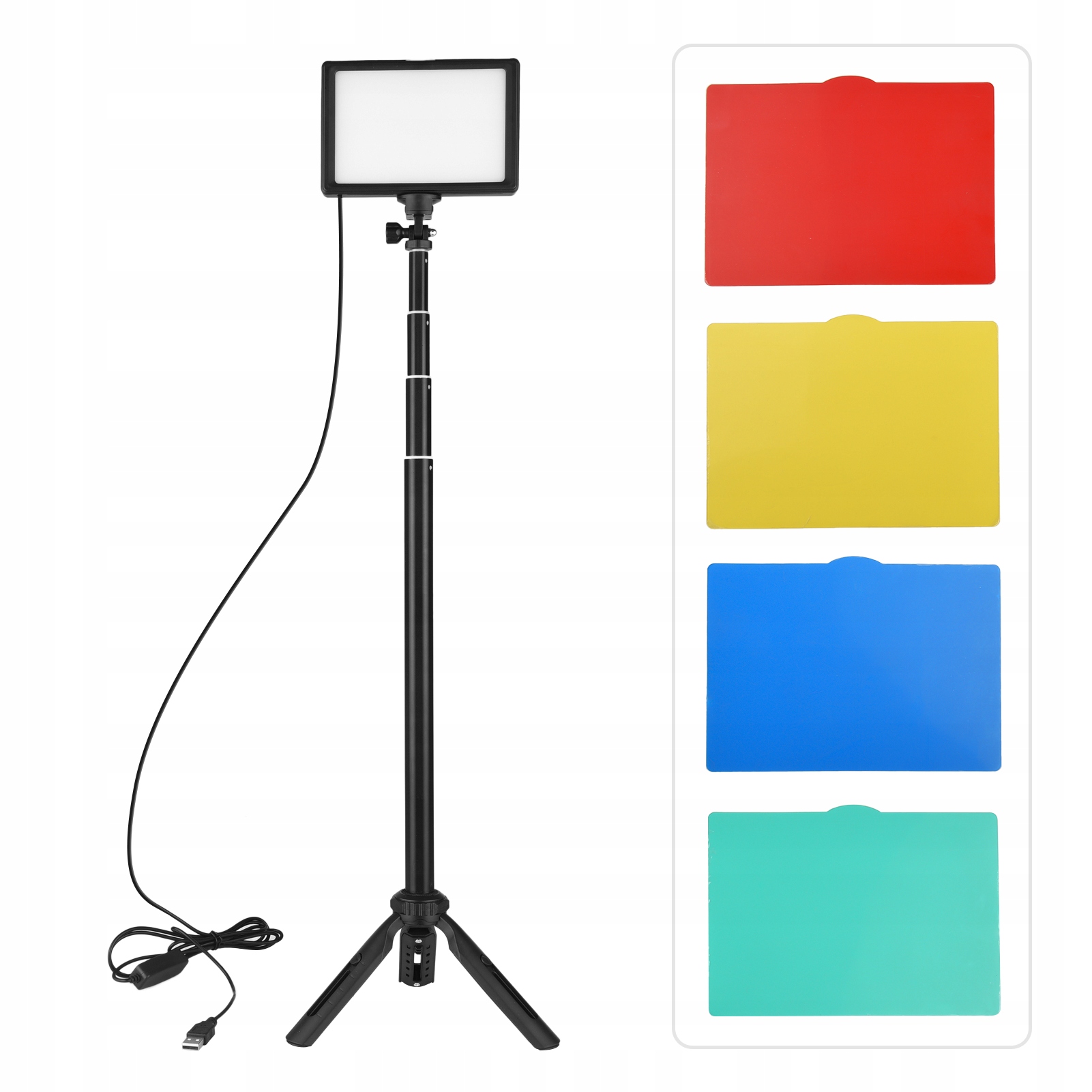 Usb Lampa Video Fotograficzna Led 5 Filtrów