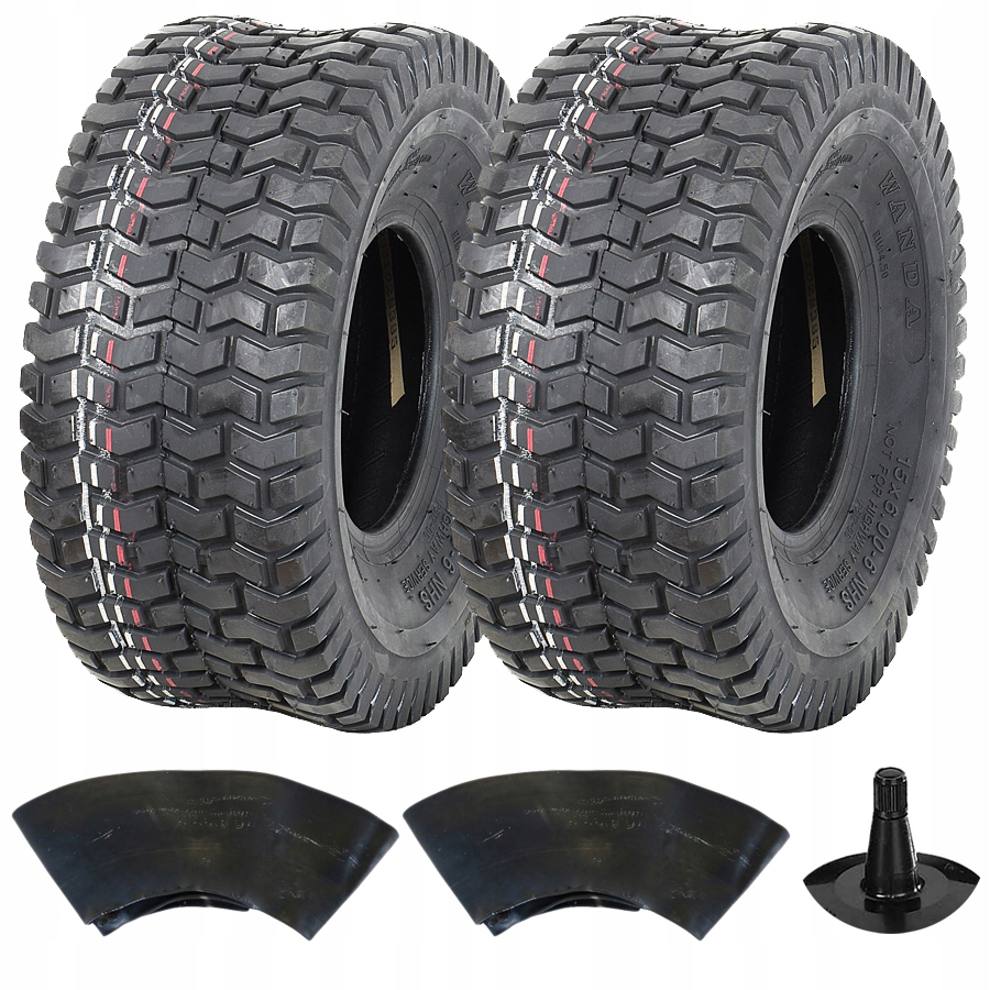 2x 15x6.00-6 Nové Pneumatiky 15x6-6 Sekačka Traktor Trávník Zahrada 2x Duše