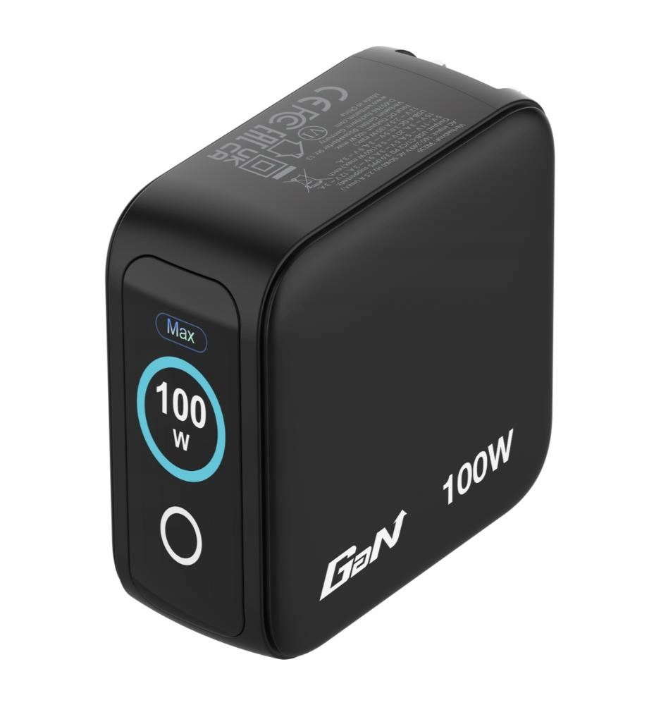 Verbatim Mini GaN Nabíječka s displejem 100W, 2xUSB-C, 1xUSB-A, černá…