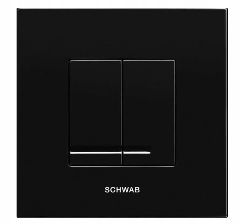 Splachovací tlačítko pro Wc Schwab dvoudílné Arte Duo Černá 4060415638
