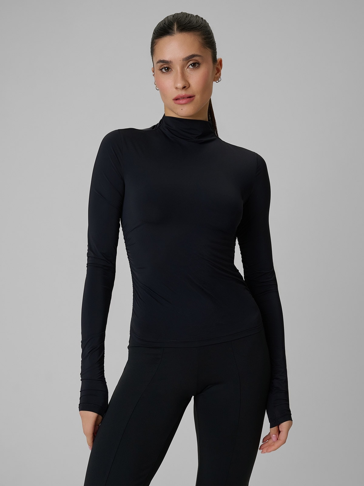 4F Dámský Longsleeve Černý Slim Rychleschnoucí L