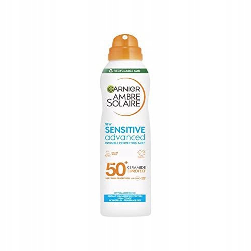 Garnier Ambre Solaire Spf 50+ Sensitive Advanced Dry Mist Ochranný sluneční sprej pro citlivou pokožku