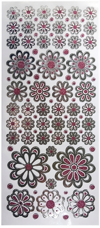 

Kwiatki naklejki papierowe lustrzane 486418