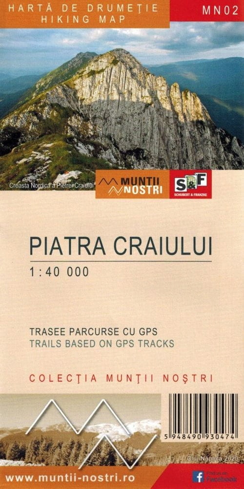Piatra Craiului Mapa Turystyczna MN02 Schubert