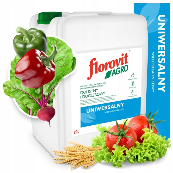Florovit 20L agro Uniwersalny nawóz dolistny Warzywa Owoce wieloskładnikowy