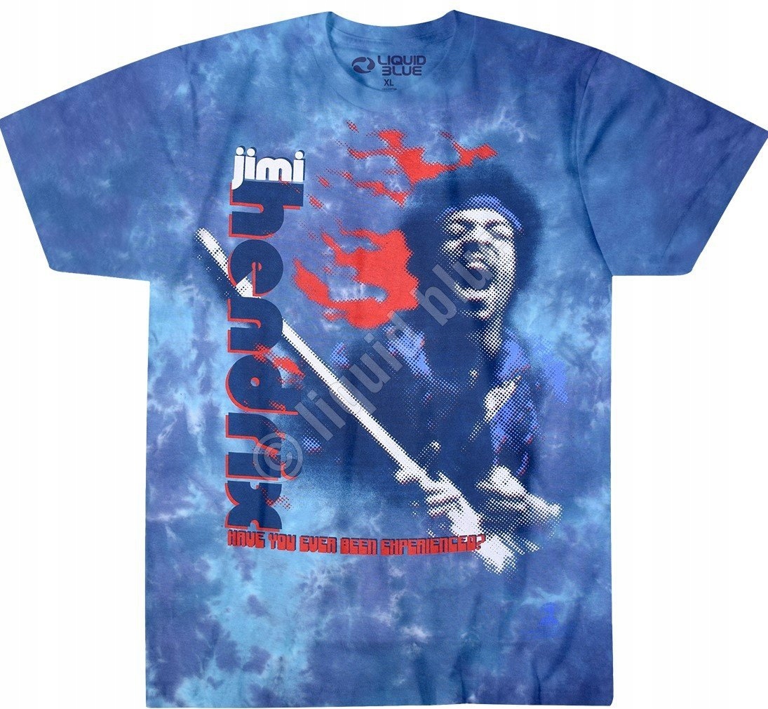 Jimi Hendrix Fire Liquid Blue L (Velikost L)