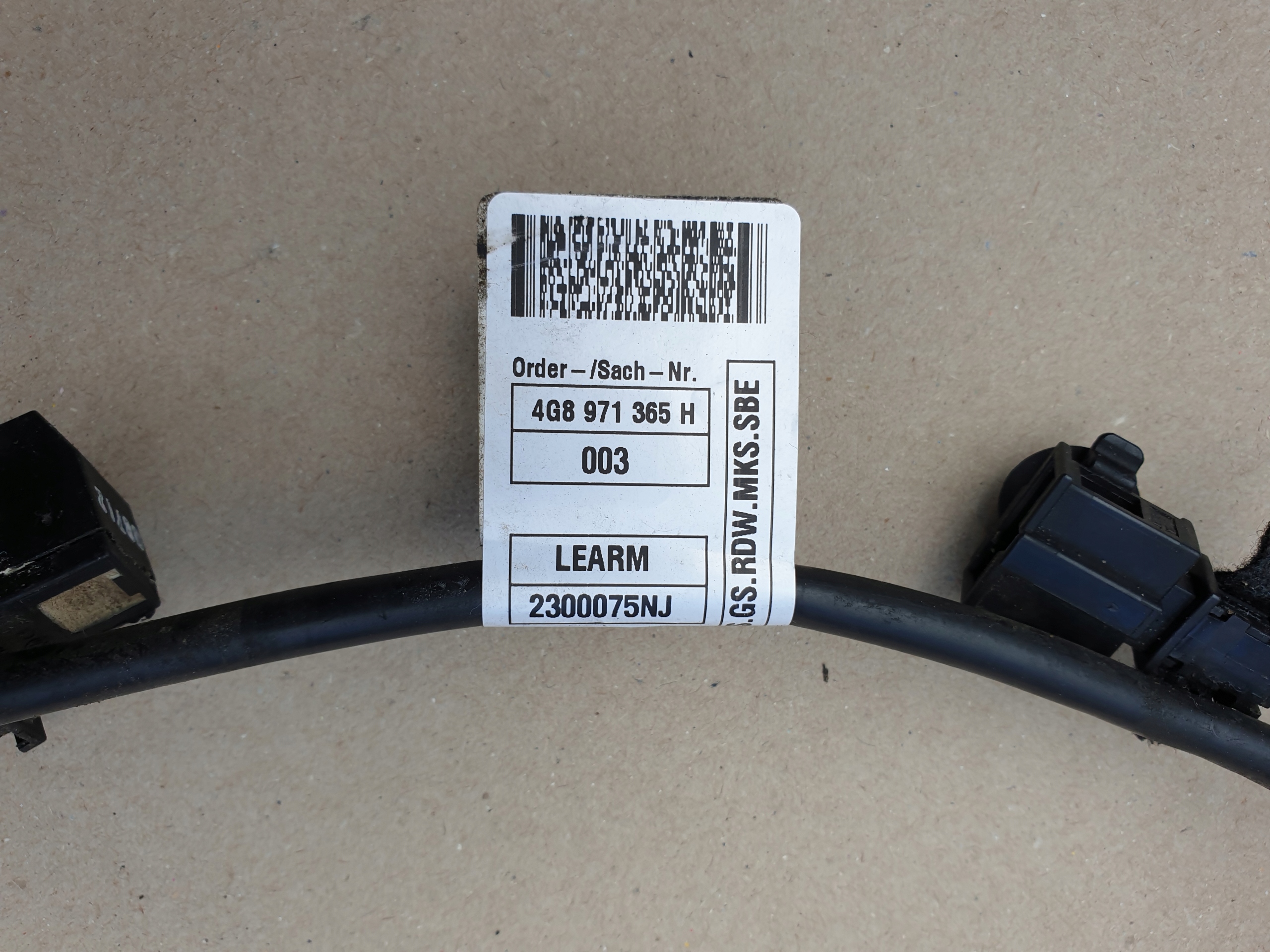 kabelbaum kabelsatz Kabelbaum SITZ sicherheitsgürtel AUDI A7 4G8 OE