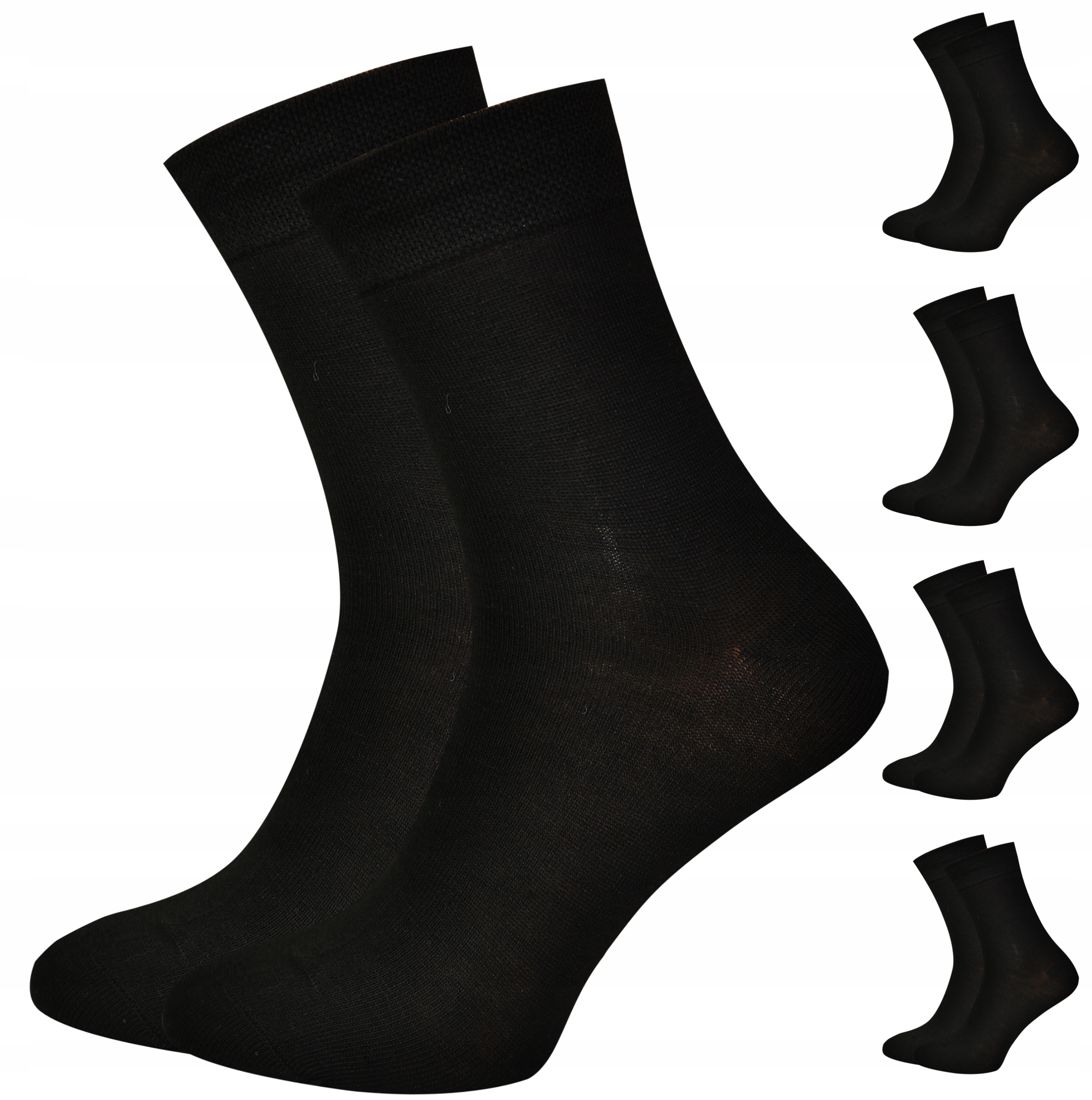 

5x czarne garniturowe skarpety męskie 43/46 17009