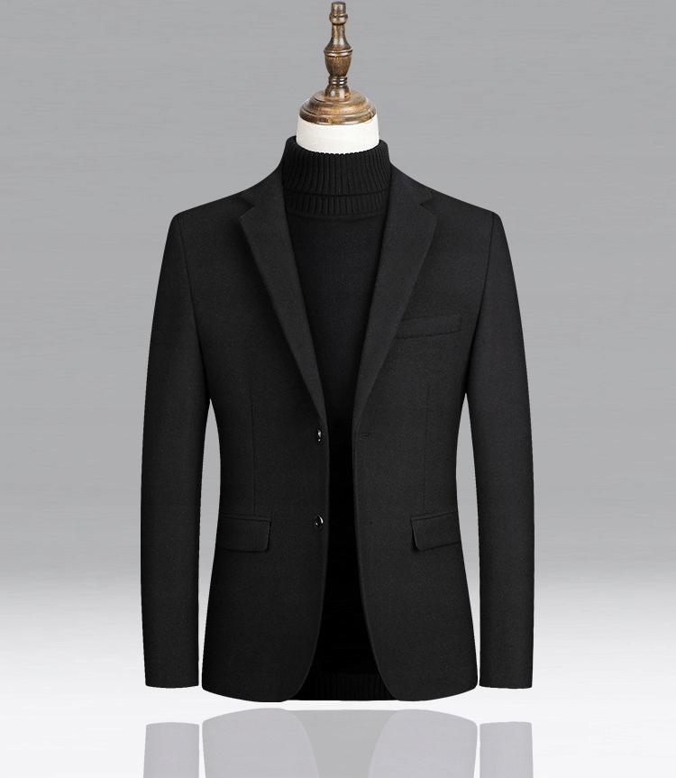 Modne Wełniane Marynarki Męskie Do Biznesu Na Sezon Jesienno-zimowy Marka bez marki