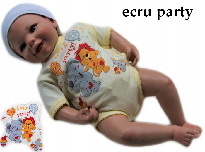 BODY kopertowe pajacyk krótki rękaw 68 bawełniane