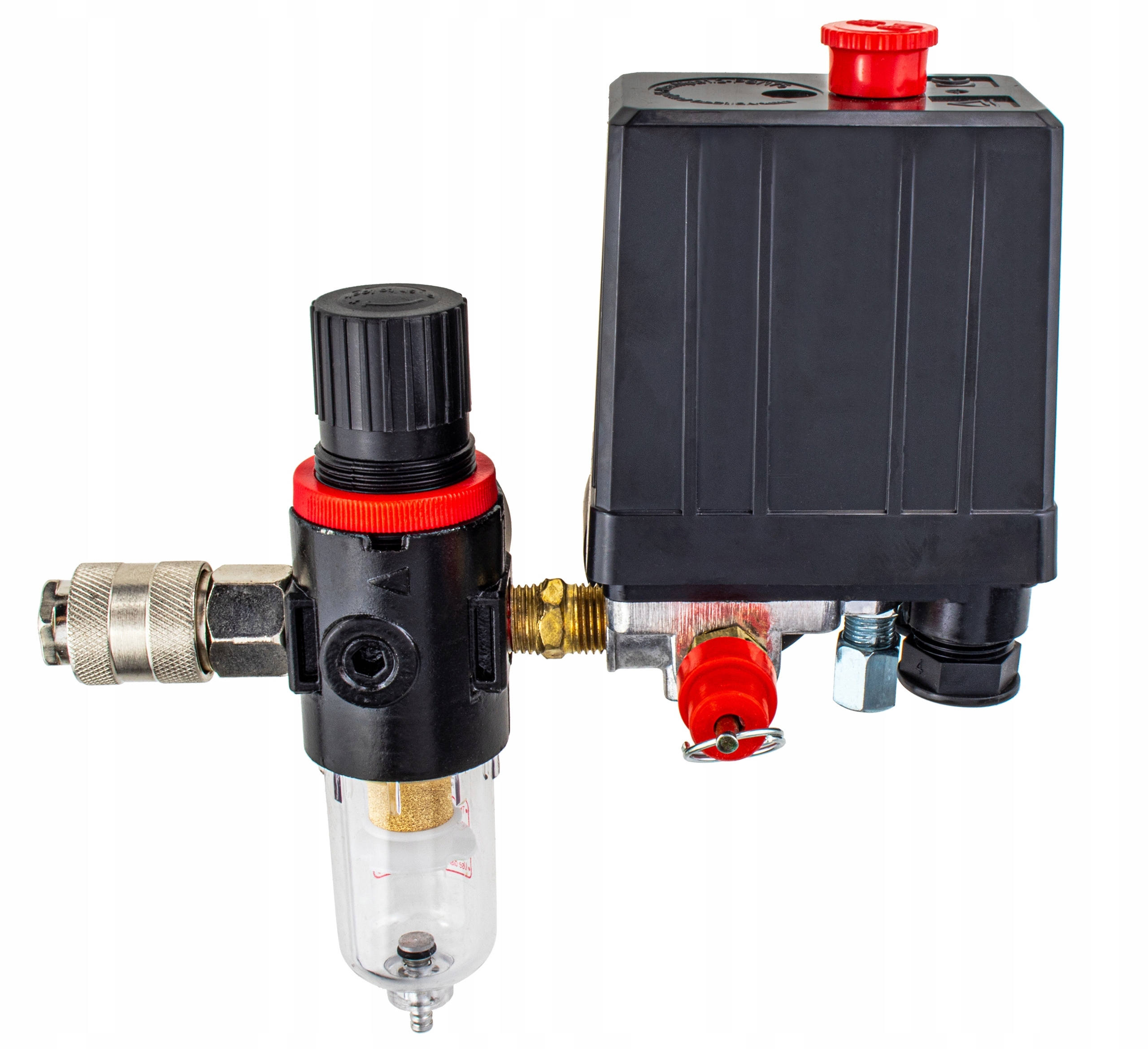 WYŁĄCZNIK Z ODWADNIACZEM CIŚNIENIOWY 12BAR CAL DO KOMPRESORA 230V PRESOSTAT Kod producenta V02019