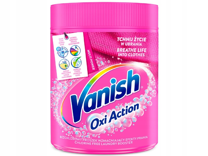 

Odplamiacz do tkanin Vanish Oxi Action 0.625 kg