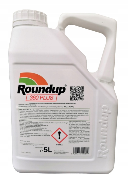Roundup Plus 5L randap oprysk na chwasty wypala korzeń