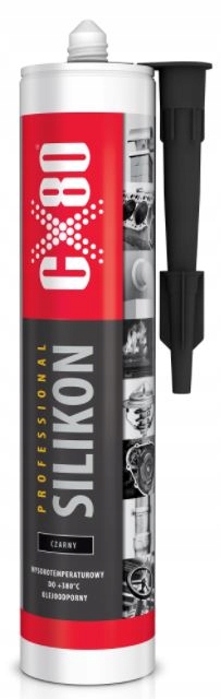 

CX80 Silikon Wysokotemperaturowy Czarny Do +380°C
