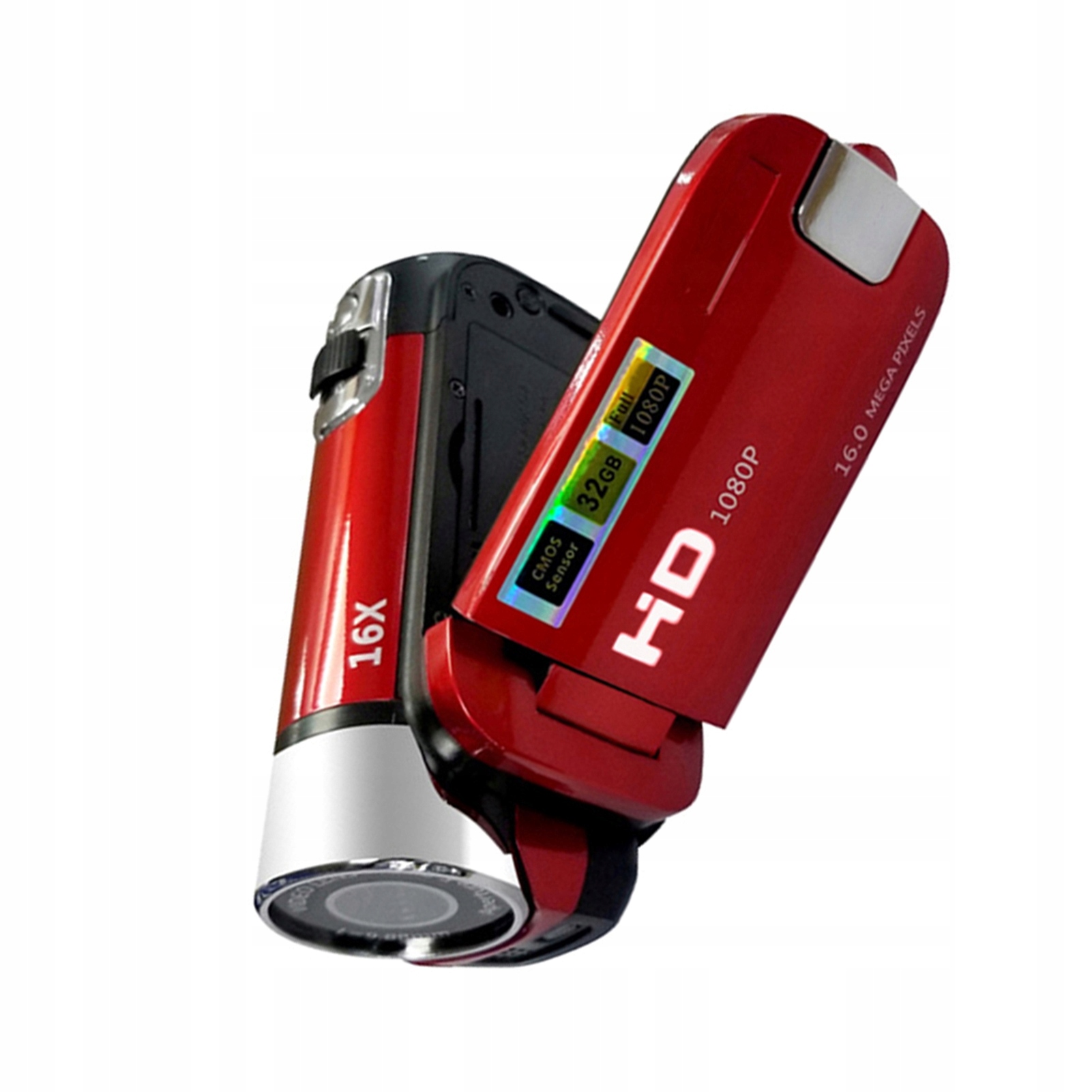 Cyfrowa kamera wideo Hd czerwona