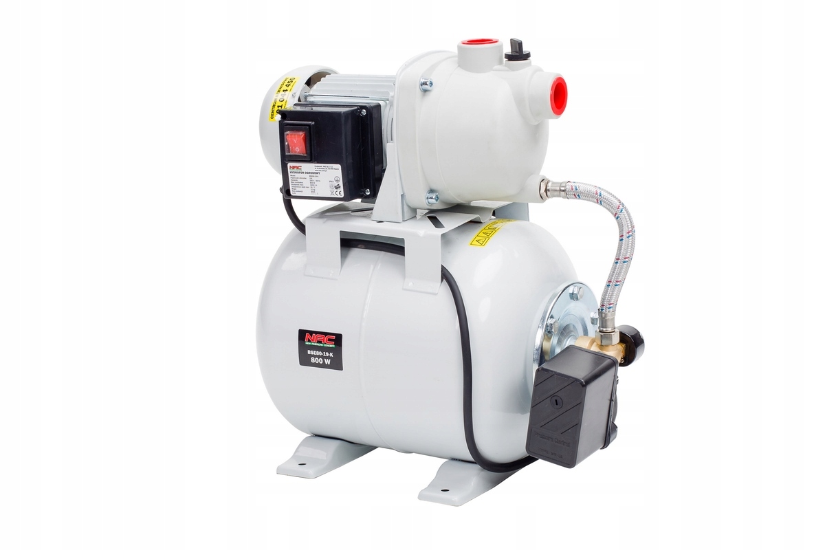 

Nac BSE80-19K Hydrofor 800 W 3200 l/h Zbiornik 19l