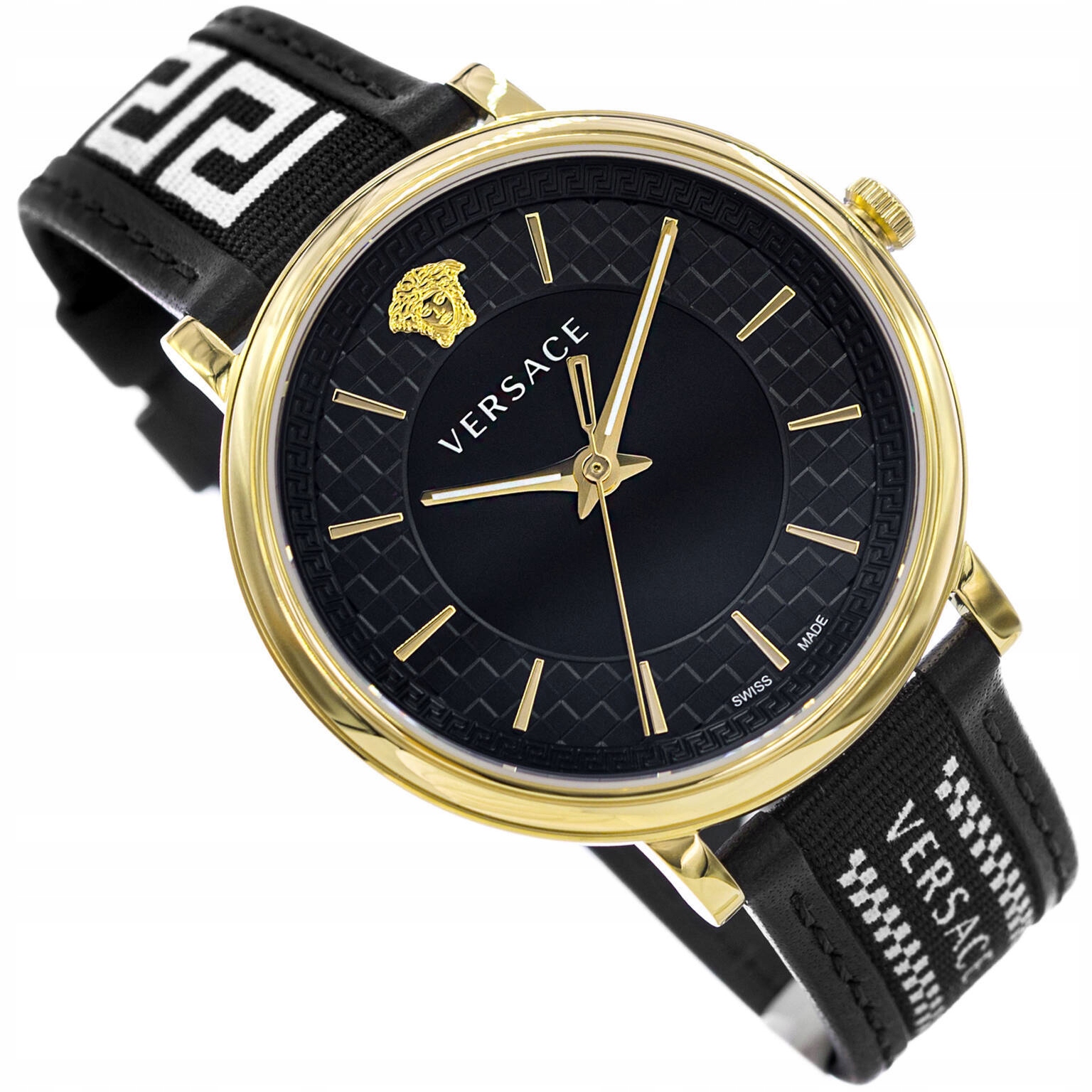 Pánské Hodinky Versace VE5A01921 Černé V-circle Módní