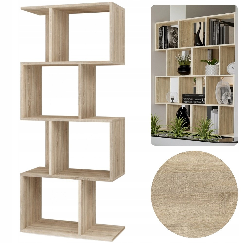 

Regał Otwarty Półka Szafka Fiesta 4P Dąb Sonoma