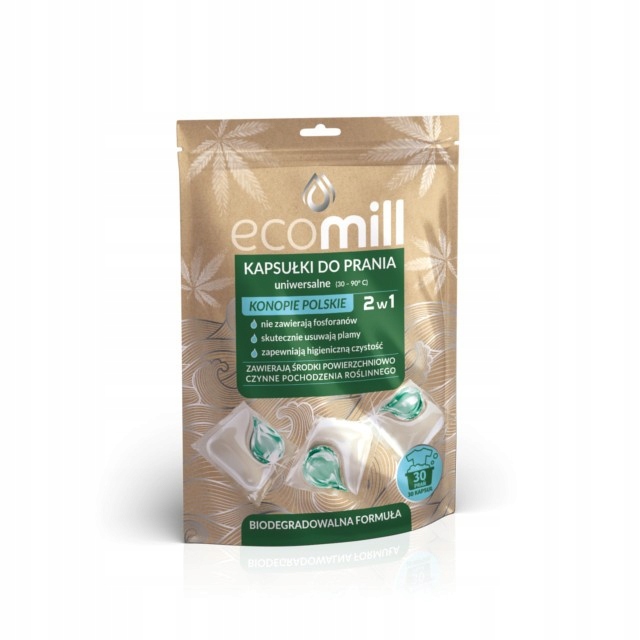

MILL Eco Uniwersalne kapsułki do prania 2w1, 30szt