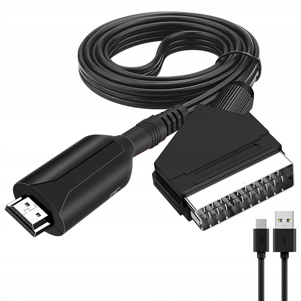Kabel adapter konwerter z Euro HDMI do Scart