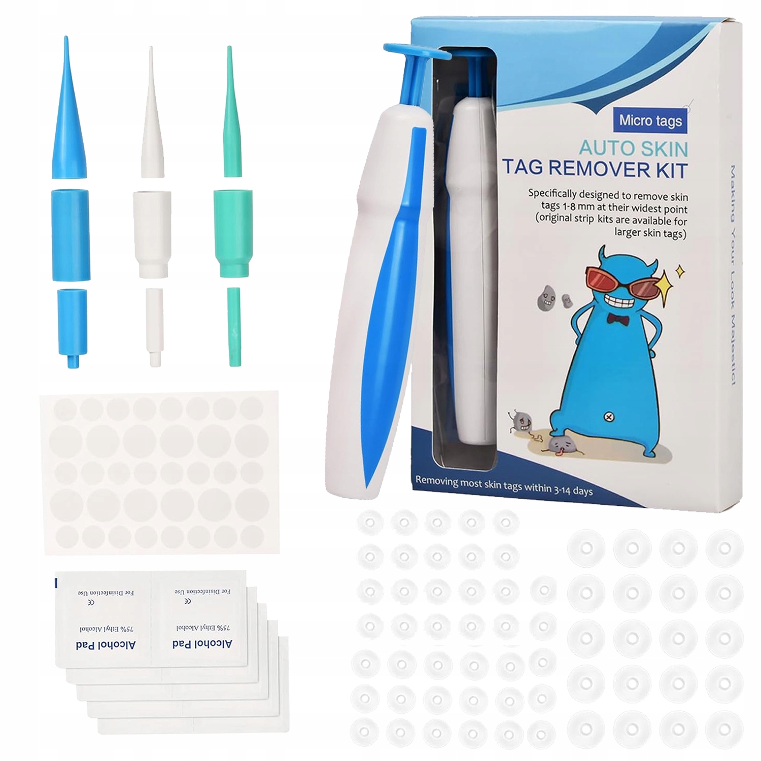 2 v 1 Sada na odstraňování kožních bradavic Tag