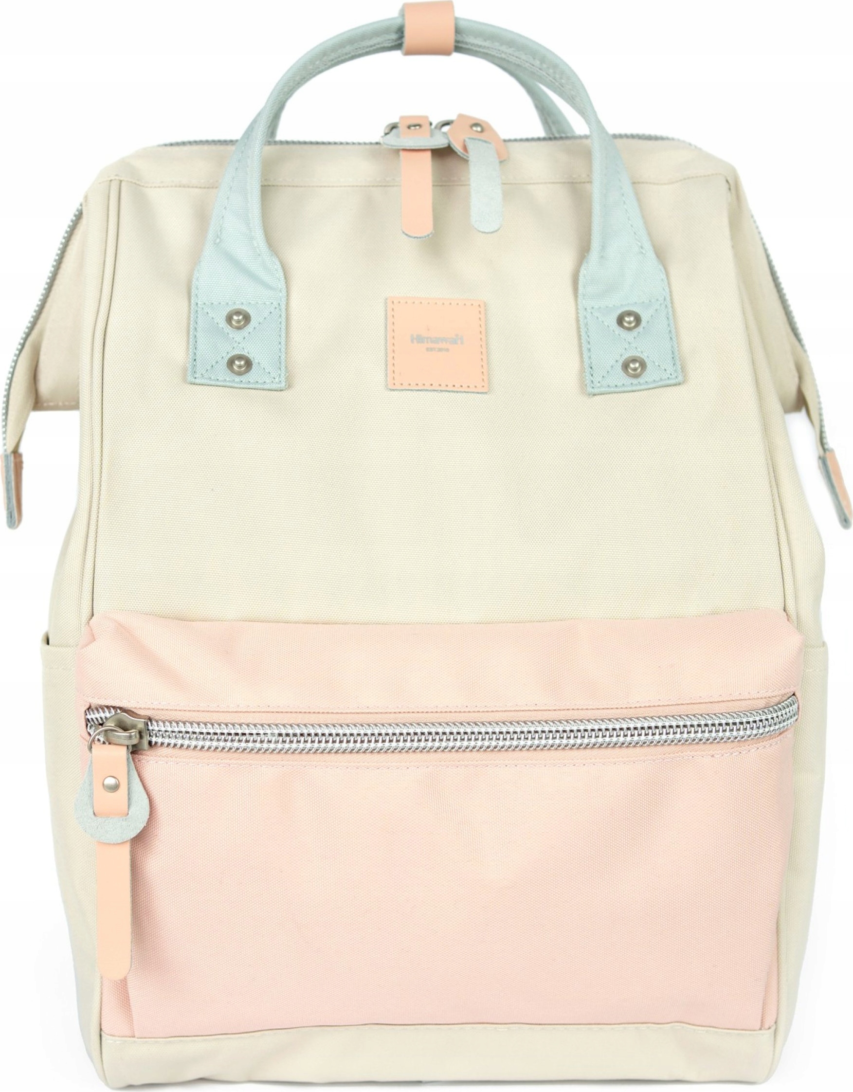 Batoh na notebook Himawari Candy M organizér pro práci, Usb rám Ecru