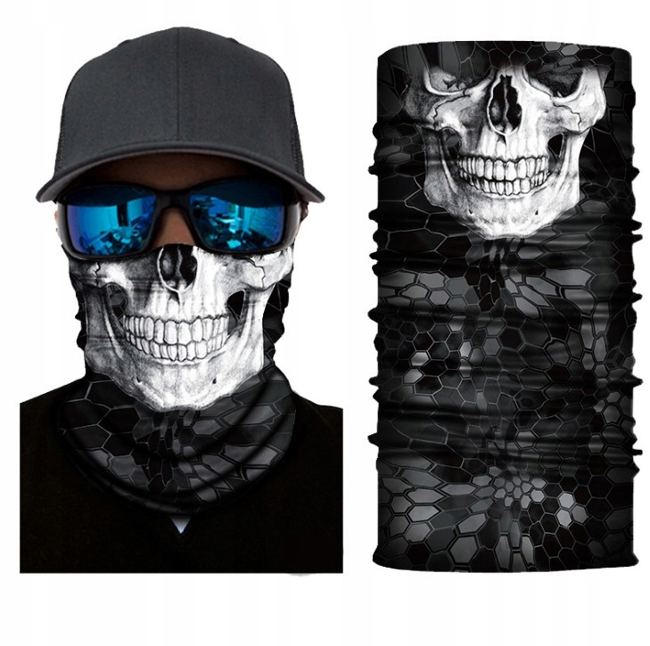 KOMINIARKA KOMIN BANDANA CHUSTA CZASZKA WYS JAKOŚĆ WIELOFUNKCYJNA CIEPŁA